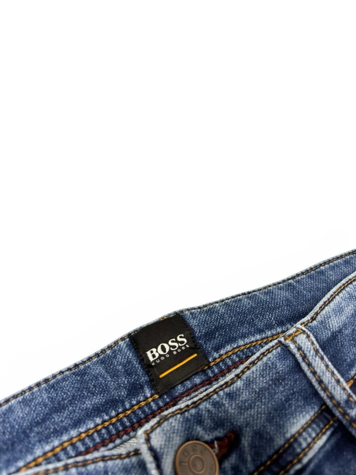 Hugo Boss Slim Fit Stretch Denim Designer Jeans Blue