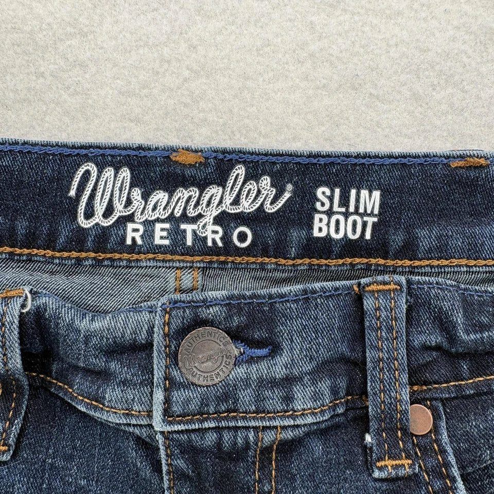 Wrangler Retro Slim Boot Jeans Blue Medium Wash