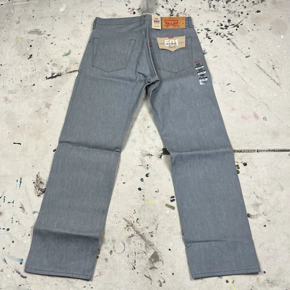 Levis 501 Original Denim Jeans Raw Unwashed Shrink