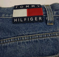 Vintage T-H Baggy Carpenter Jeans Flag Logo USA Denim