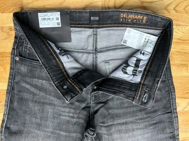 Hugo Boss Delaware Slim Fit Jeans Black