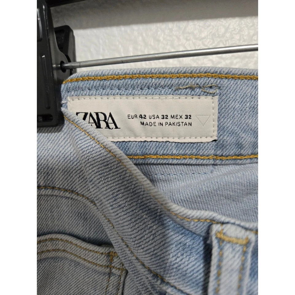Zara SLIM FIT JEANS in Light Wash