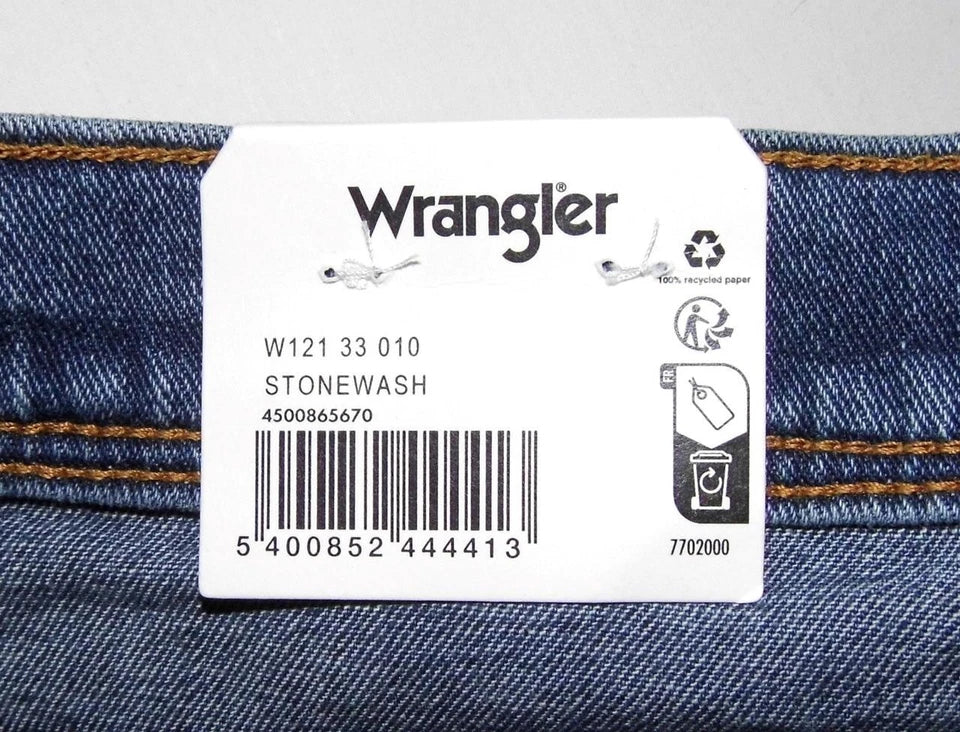 WRANGLER NEW Texas Stretch Jeans Stonewashed Blue Denim