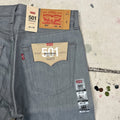 Levis 501 Original Denim Jeans Raw Unwashed Shrink