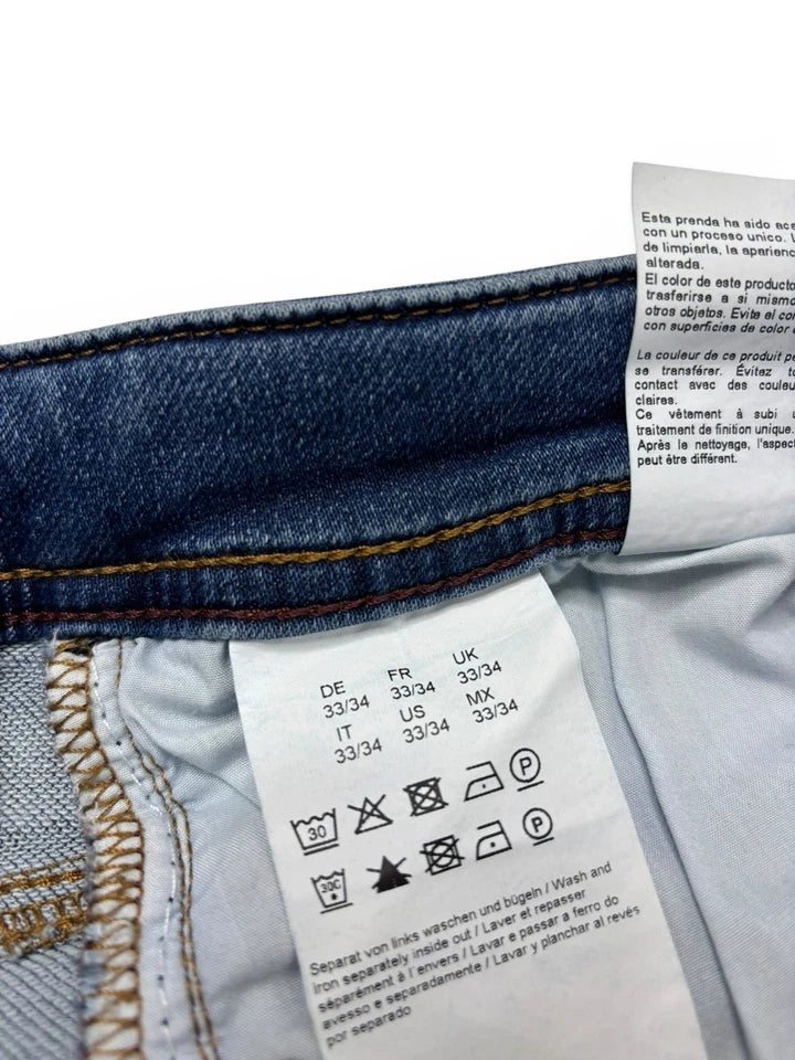 Hugo Boss Slim Fit Stretch Denim Designer Jeans Blue