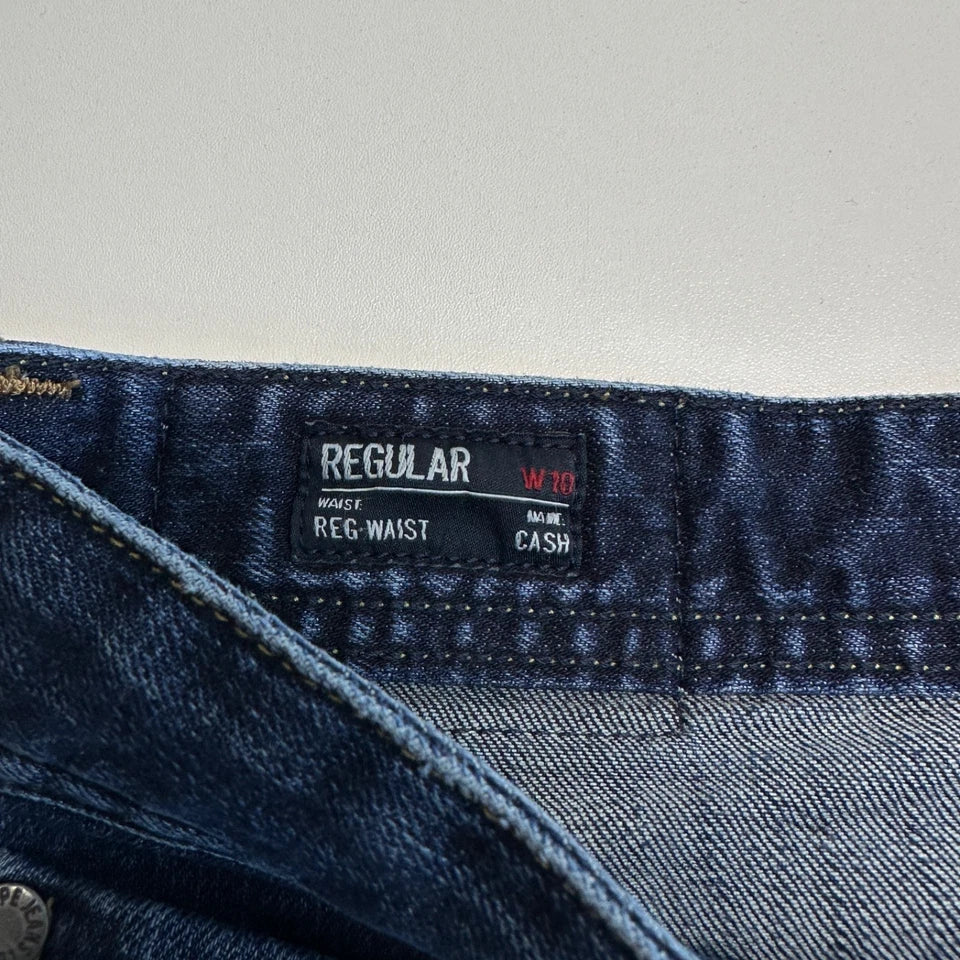 Pepe Jeans Cash Blue Stretch Denim Regular Fit Straight Button Fly
