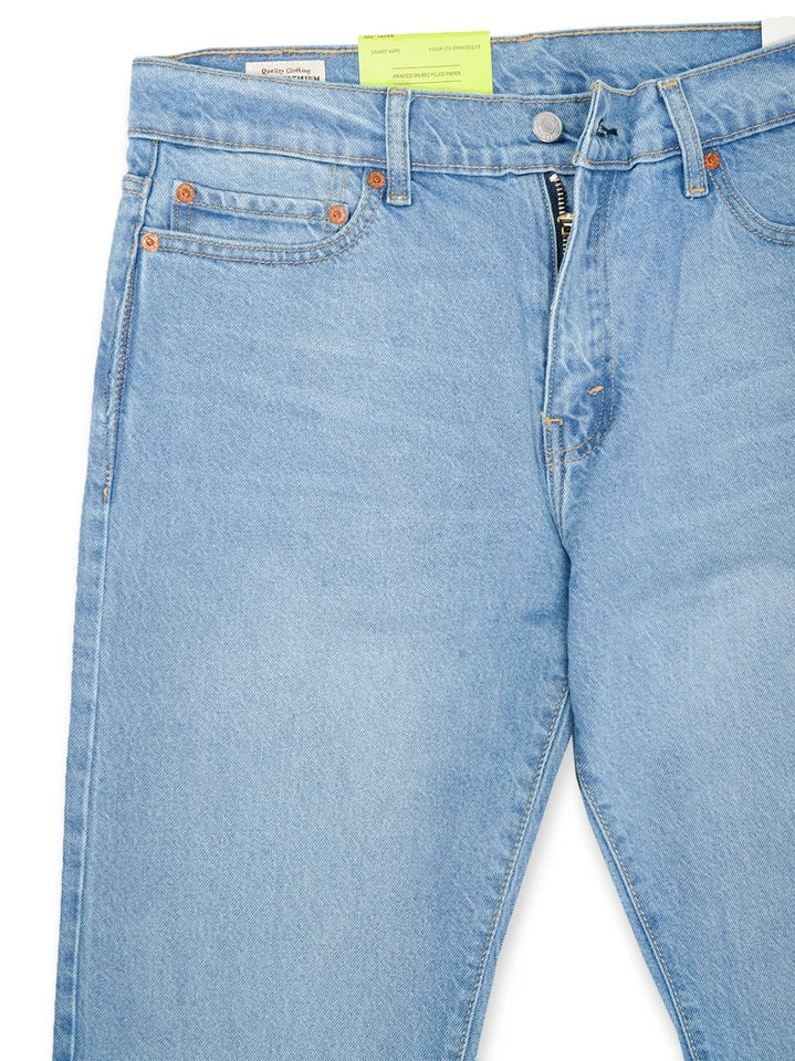 LEVIS 502 STRETCH DENIM JEANS BOTTOM TROUSER LIGHT BLUE NEW
