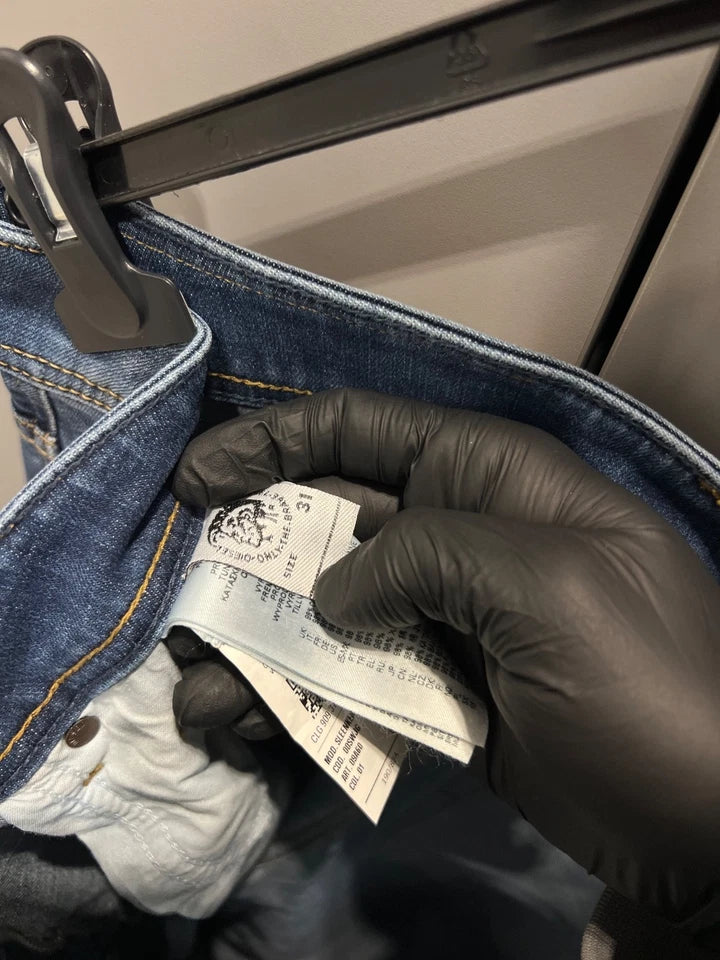 Diesel Pants Skinny New Blue Stretch