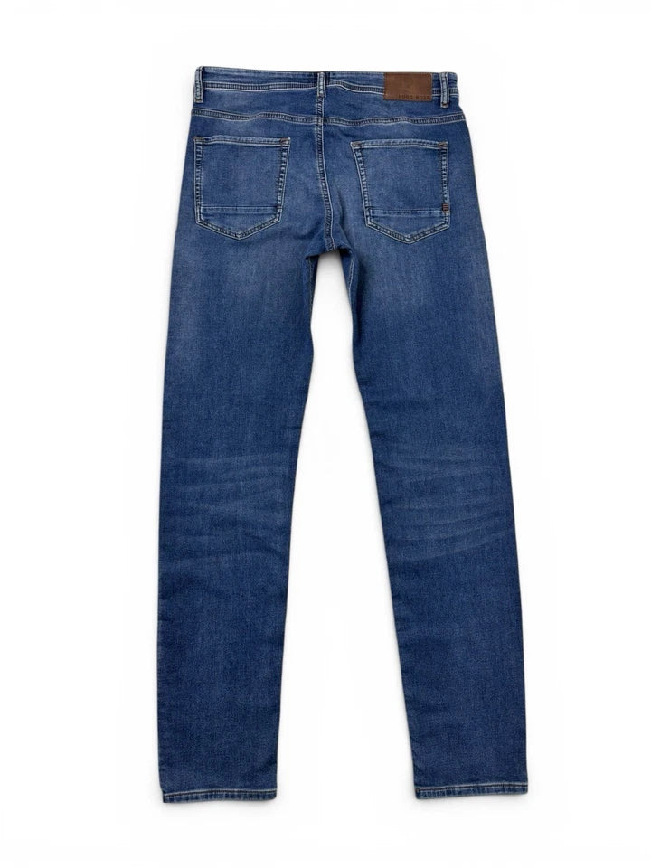 Hugo Boss Slim Fit Stretch Denim Designer Jeans Blue