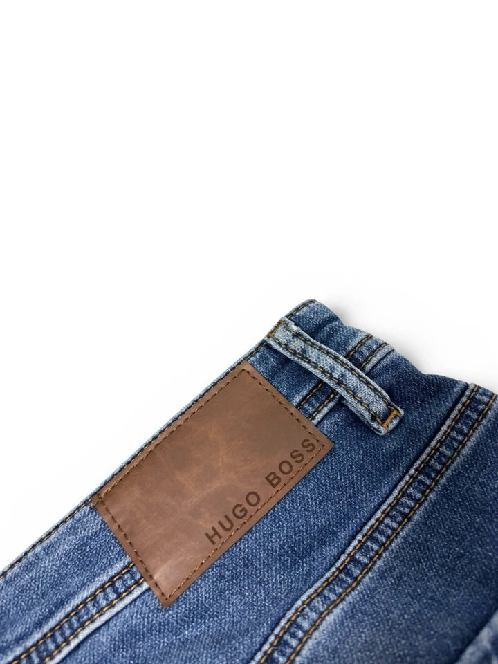 Hugo Boss Slim Fit Stretch Denim Designer Jeans Blue