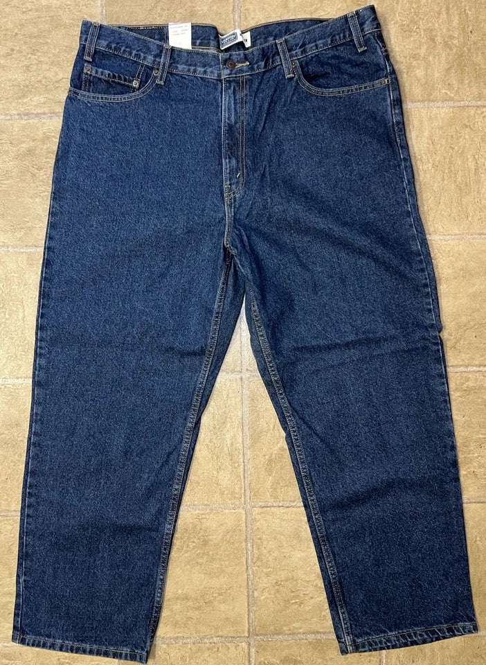 Signature by Levis Strauss Denim Blue Jeans Relaxed Fit